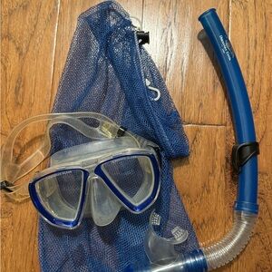 Snorkel and Mask set with mesh bag - Discovery Cove Orlando SeaWorld